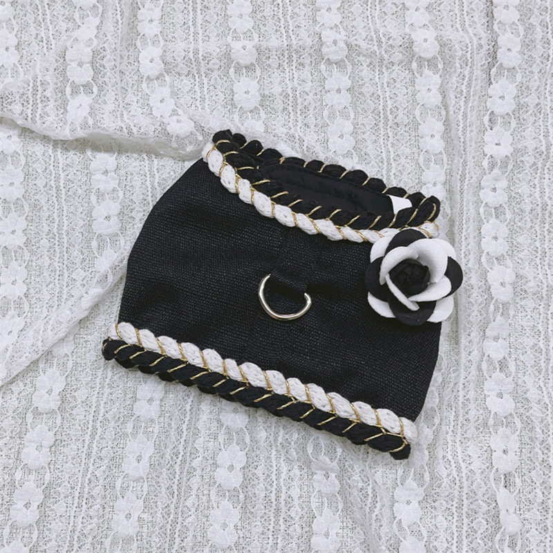 Designer Pet Leash Small Dog Chest and Back Comparison Teddy Bear Pomeranian Dog Leash Dog Harness Puppy Accessories Cat Collar