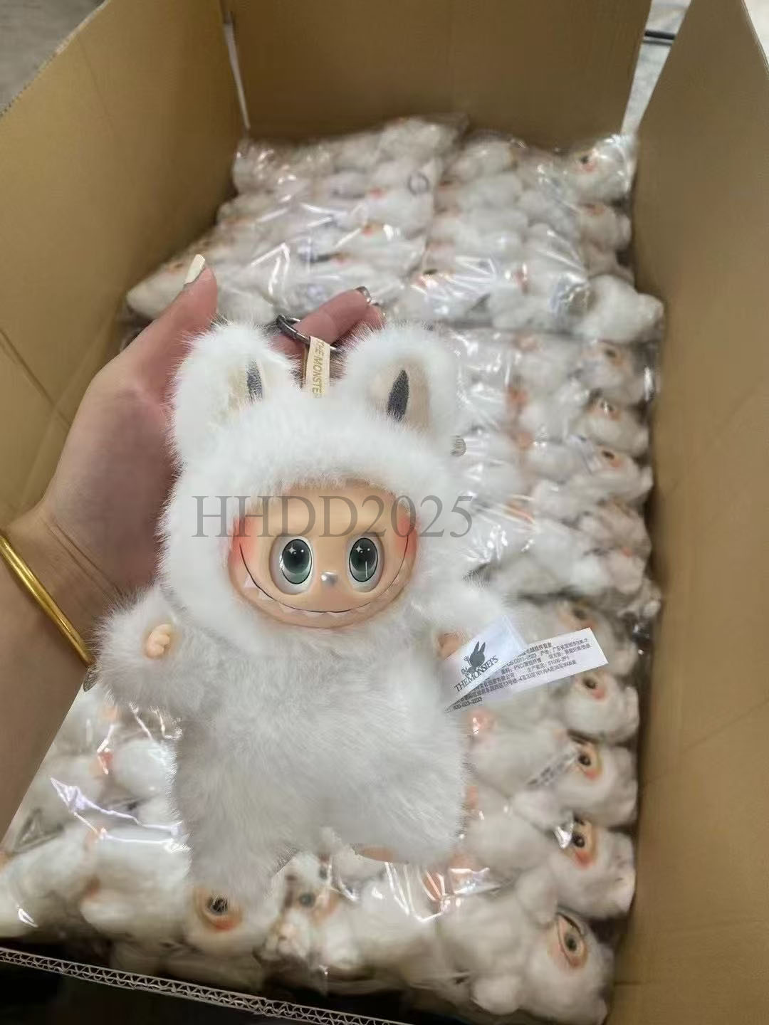 New Arrival Presale Zimomo The Monster Labubu Diy Big Leader White Limited Archangel Creative Change Doll Figure Vinyl Doll Birthday