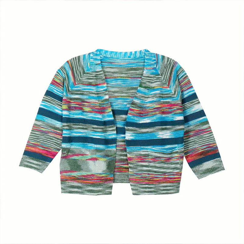 plus Size Gradient Cardigan Sweater Womens Autumn Winter Cozy Warm Style Choice Casual Knitwear 250911