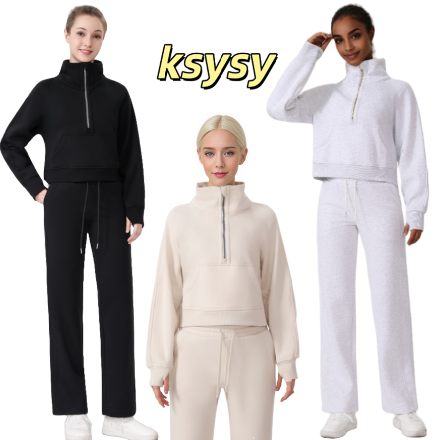 10A Hot Sweatshirt Sale Breathable Sweatshirts Sports Top Matching Sweatpants Daliy Wear Casual leggings yoga Soft pant sets gym set gym clothing women sweatpants