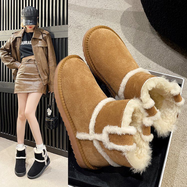 Free shipping Designer Boots Snow boots for women autumn winter thick soled plush cotton shoes short boots