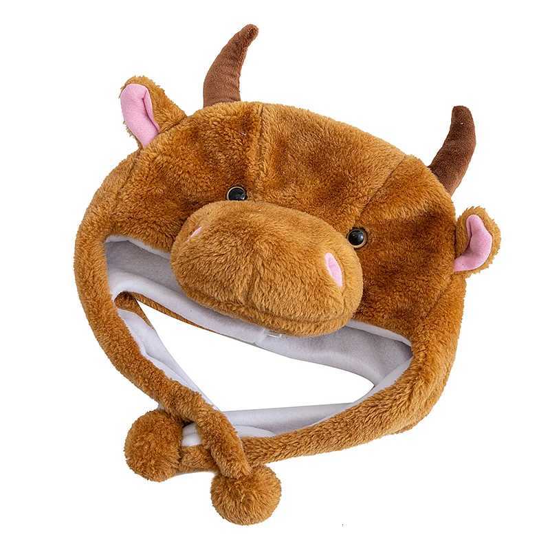 Hot Sa Unisex Funny Bls 3D Sty Decorative Hat Winter For Men Wen Plush Fur Lovely Family Hat G250910