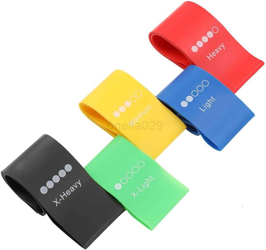 5 Pcs Resistance Bands Hofull Exercise Bands for Women Men with Instruction Guide and Carry Bag Resistance Loop for Yoga Pilates Fitness and Home Work