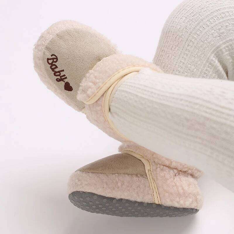 "Baby Winter Booties - Warm Plush Snow Boots for Newborns Soft Sole Crib Shoes | Cozy First Walkers 0-24M"