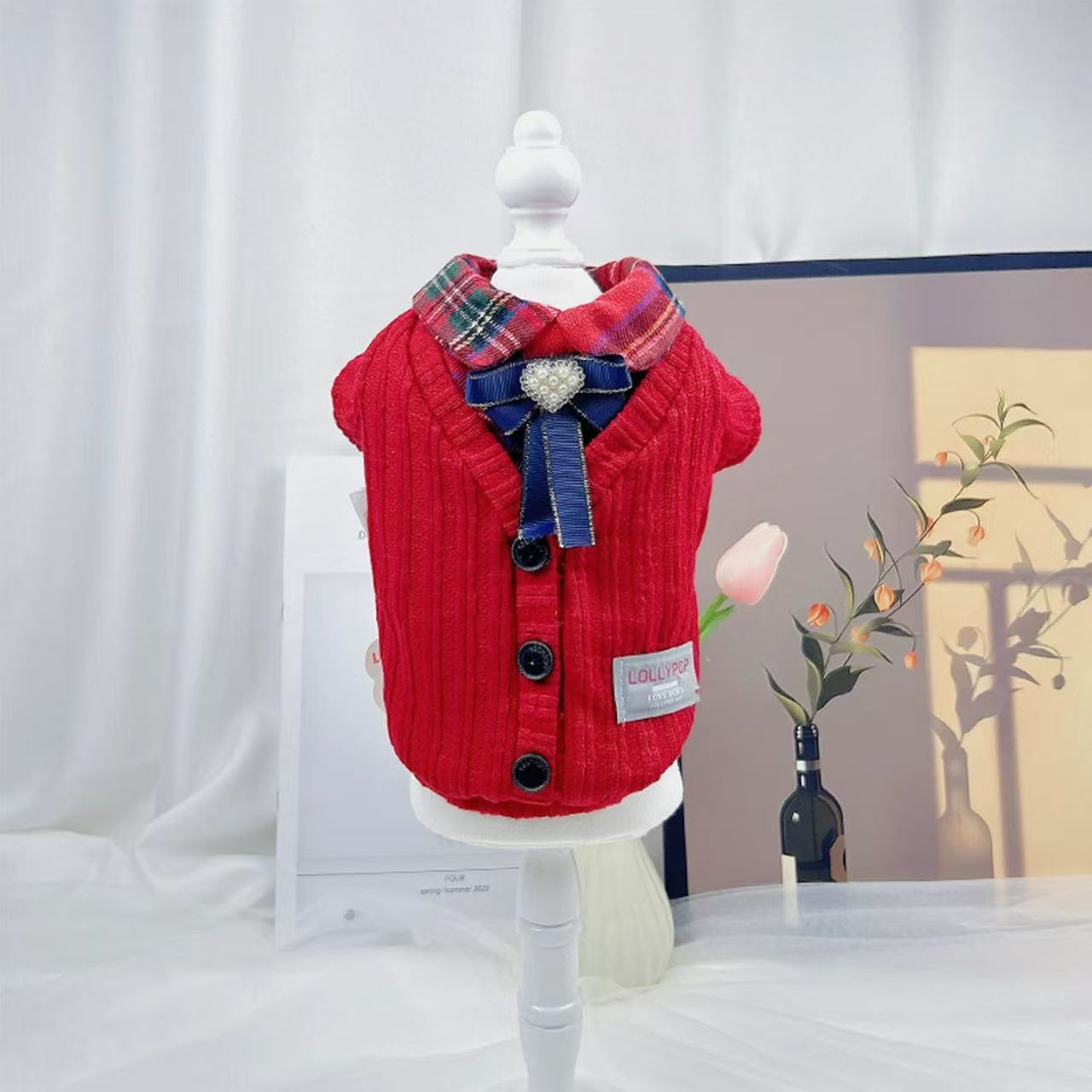 T1191 Pet Apparel Collection: Cozy Fall-Winter Outfit Perfect Fit for Miniature Pets including Terriers