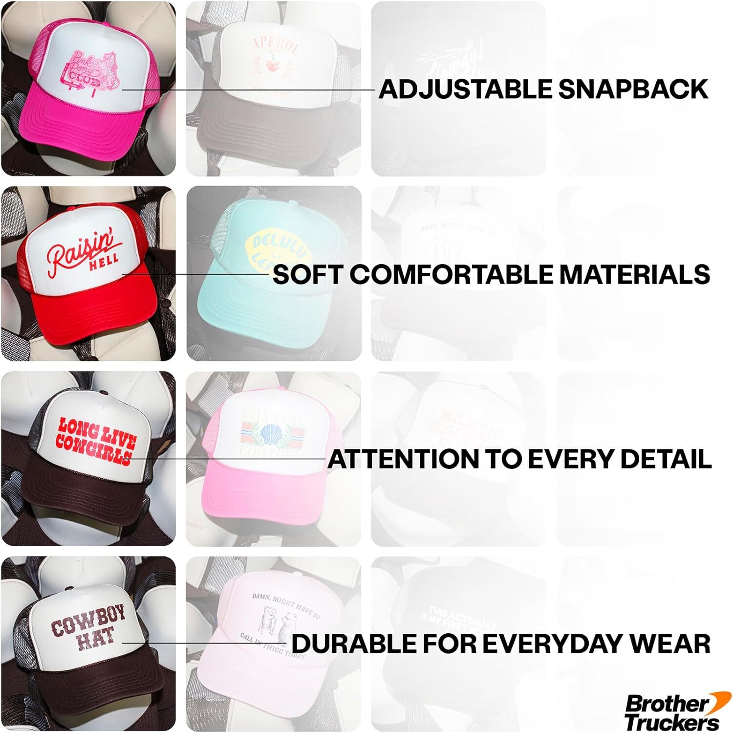 Football Upside Down Reversed Vintage Trucker | Premium Snapback Baseball Hat for Men & Women