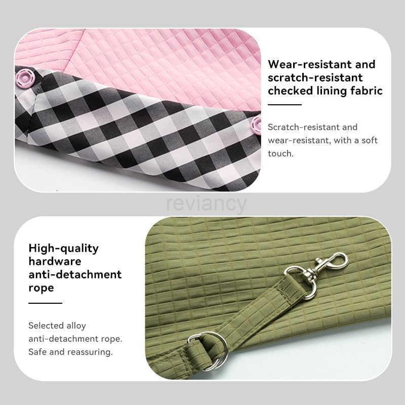 Pet Sling Carrier Soft FrontChest Carrying Bag for Small Pets Ideal for Dogs Puppies Cats 315 lbs Zipper Pocket Classic Stra for Yorkshire Terrier Mal