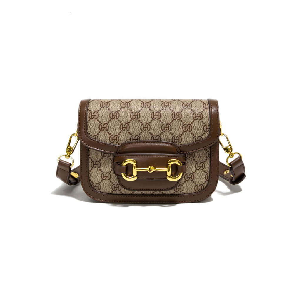Qiqi New Monica Fashion Printed Versatile High-Quality Saddle Small Square Bag For Women Shoulder Crossbody