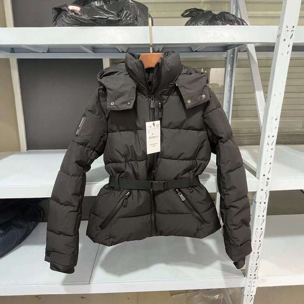 2025 Fashion Hooded Padded Jackets With Belt Women Full Sleeve Down Coat 2025 Autumn Winter Lady Thicken Warm Skiing Jacket