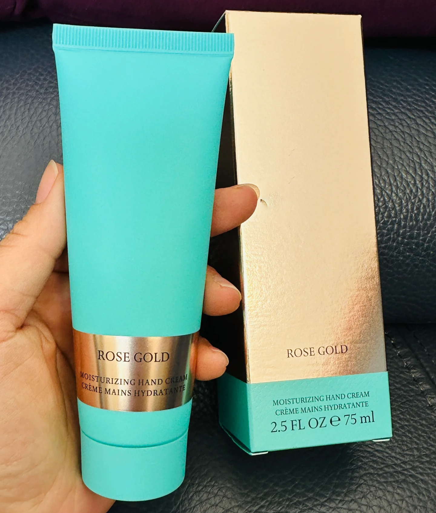 Rose Gold Hand Cream 75ml Hydrating Moisturizing Tender Smooth Brightening Fragrance Anti Drying And Cracking Women's Hand Cream