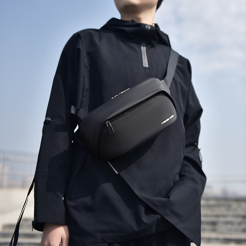 New Men S Waist Bag Korean Style Functional Luxury Bag Chest Free Shipping Simple Fashion Single Shoulder Bag Designer Bag Multi Functional Waterproof