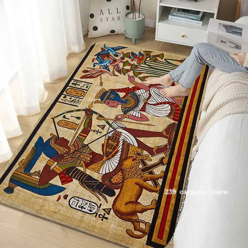 Ancient Egypt Print Hallway Carpet Nordic Style Home Doormat BathroomToilet Mats Bedroom Modern Home Decor C250912