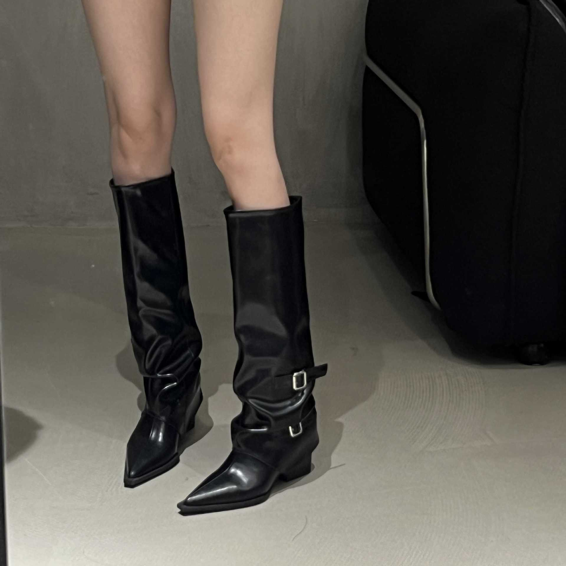 Women's Knee High Platform 2024 - Round Toe, Thick Sole, hot Side Zipper, Fashionable Winter Boots