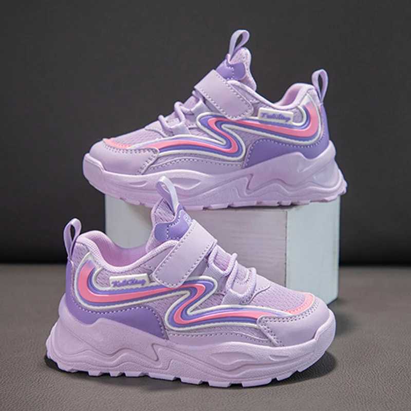 Children Sneaker Autumn Girls Sports Shoes PU Leather Platform Kids Shoes 4 To 12 Years School Casual Girls Sneaker Y250912