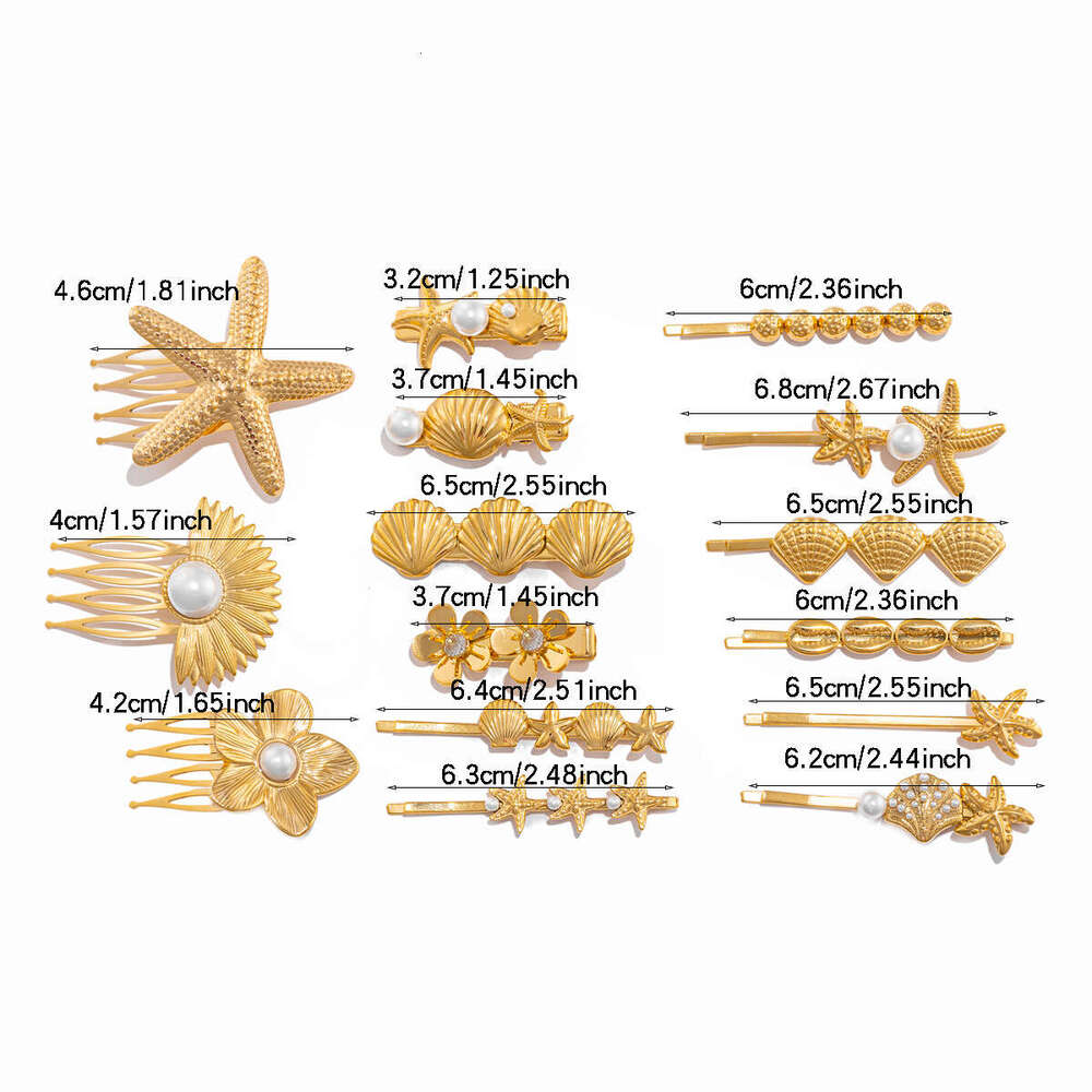 DIY Accessories Niche Personality Star Flower Bride Bridesmaid Hair Clips Women Bobby Pins