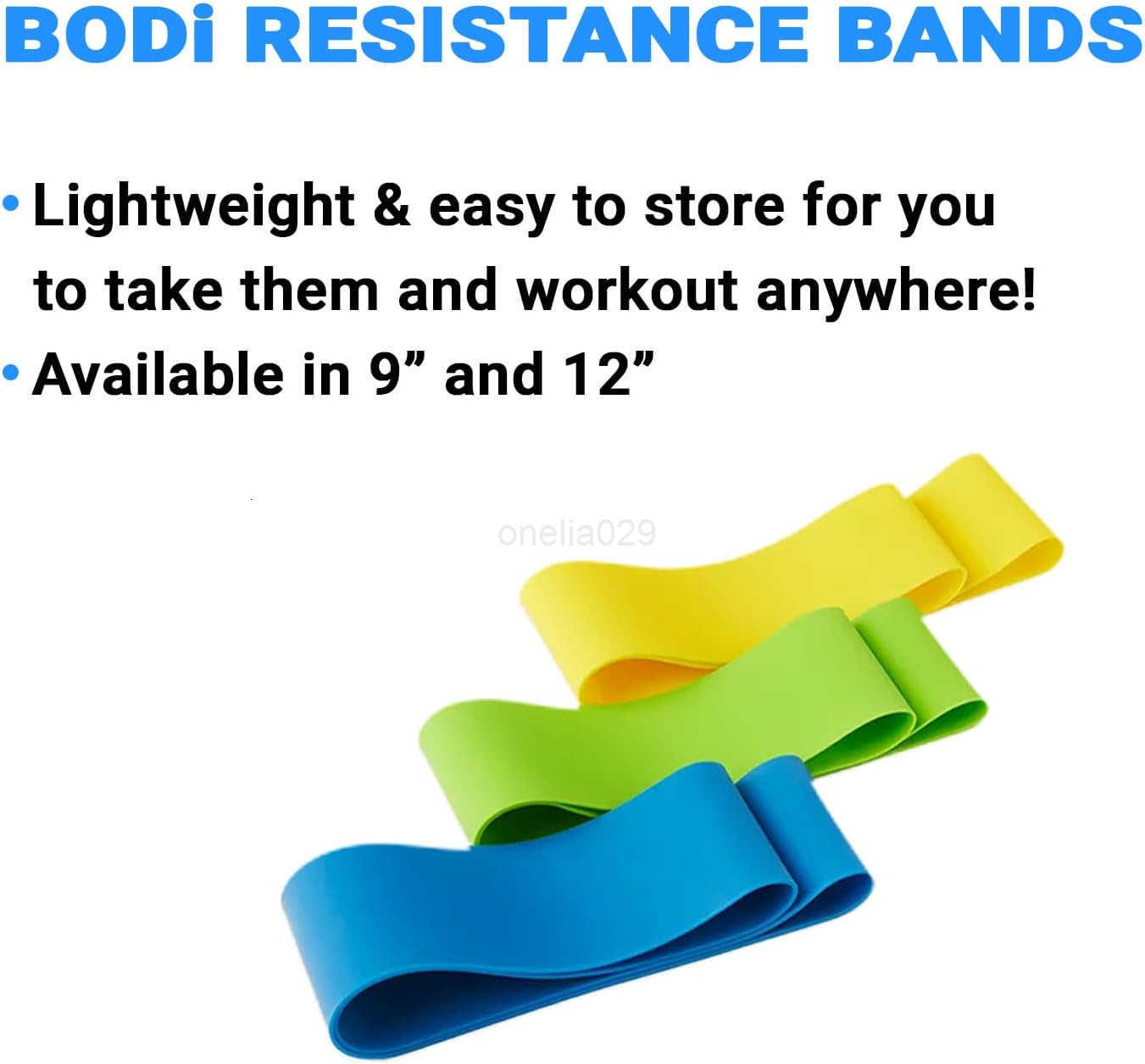Resistance Bands for Booty and Thigh Workouts Unisex Strength Workout Exercise Loops for Women Men Light Medium Heavy Resistance LEvels 12 Inch 3 Pack