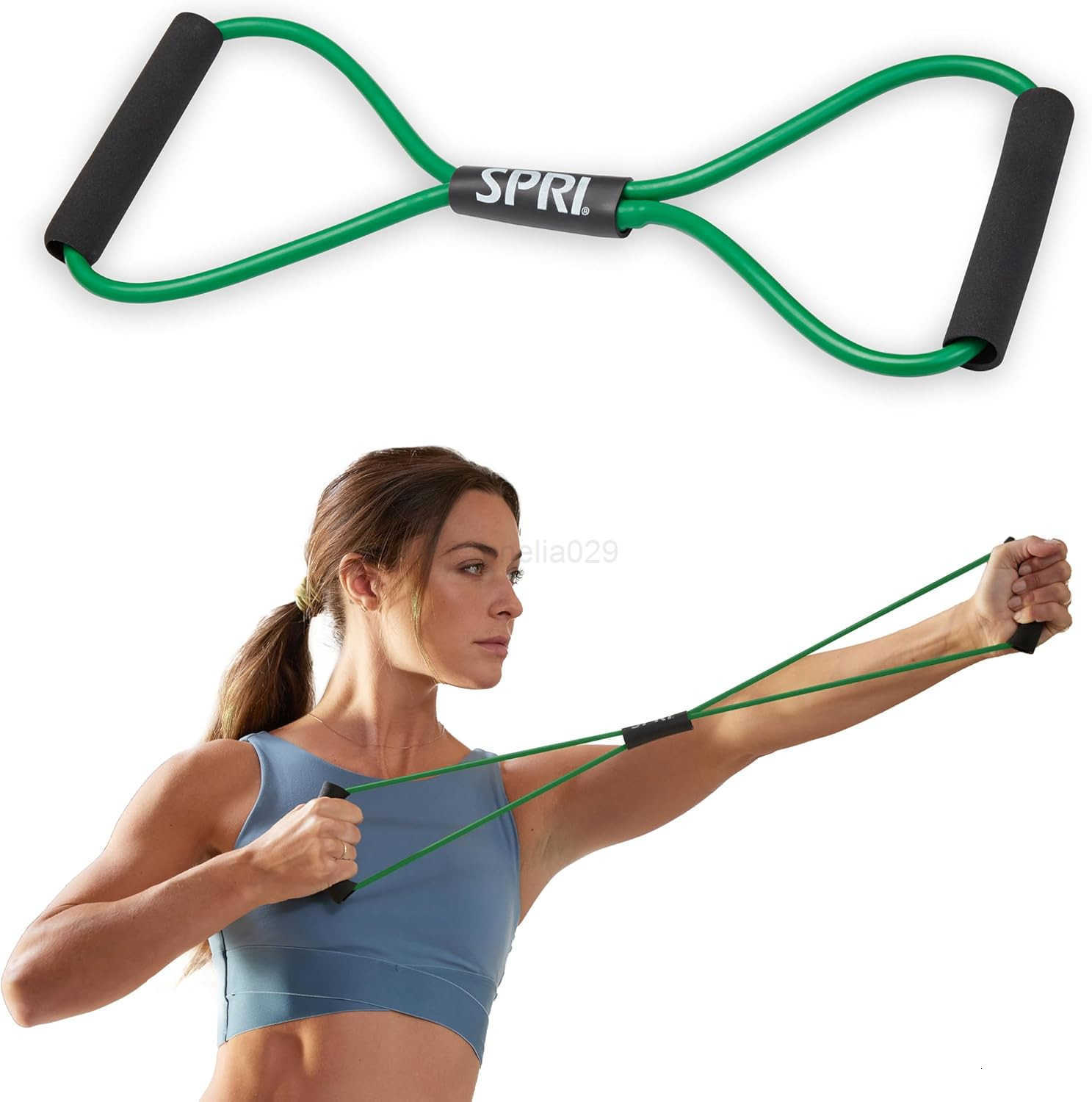 Ultra Toner 8 Resistance Band with Padded HandLEs Great for Stretch Exercise FitnESS Training Yoga Resistance Weights Therapy Gym or Home Workout Equi