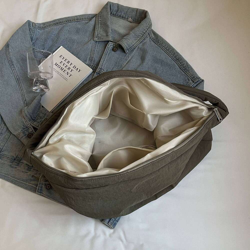 Large Oxford Hobos Women Solid Cloth Shoulder Korea Style Canvas Packages Unisex Strong Big Leisure Or Travel Bags