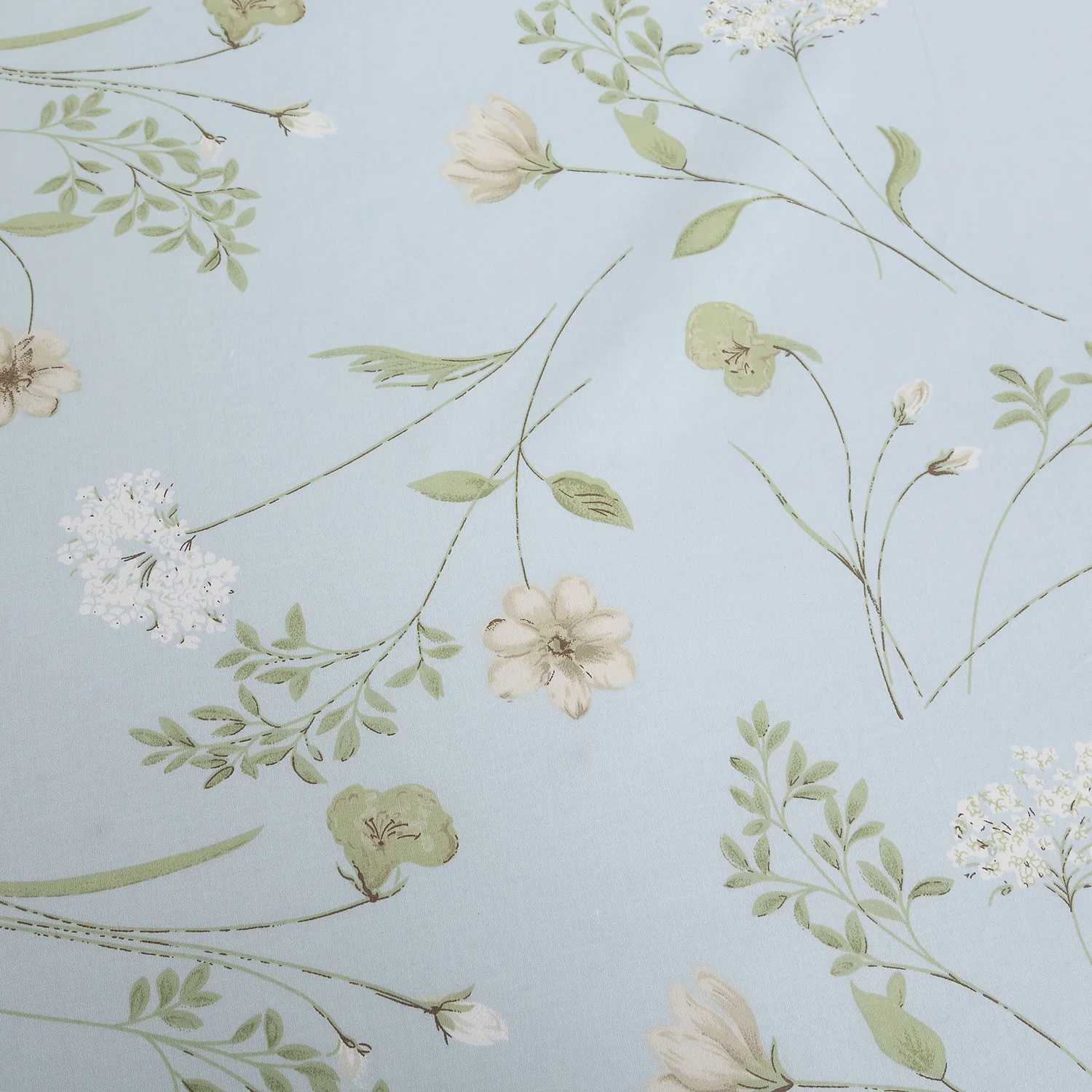 3pcs 600TC 100 Egyptian Cotton Duvet Cover Set Light Blue Shabby Chic Floral Soft SkinFriendly No Inserts C250912