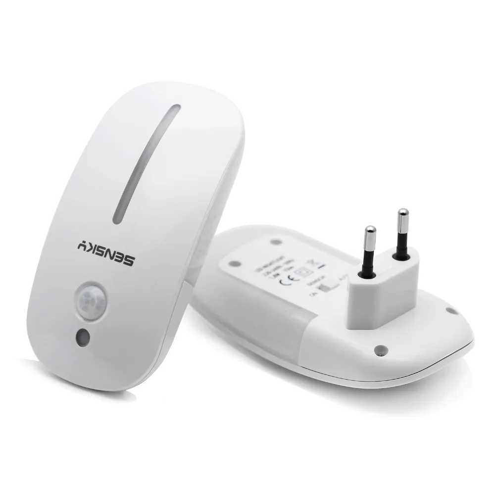 SENSKY Motion Sensor LED Night Light US PLUG EU PLUG UK PLUG For Hallway Pathway C251122