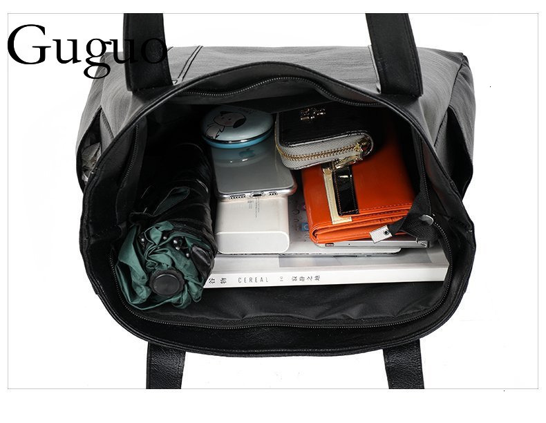 Guguo Free Shipping New Designer Bag Large Bag For Women 2025 Fashion Large Capacity Women's Bag Elegant Simple Handbag Soft Leather Texture Tote