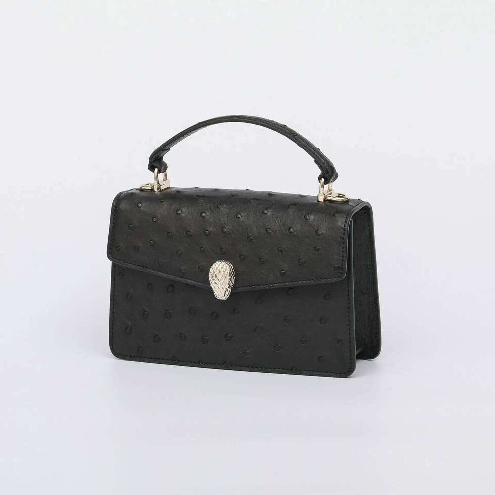 2025 New Fashion Ostrich Women's Handbag Genuine Leather Lady Shoulder Leisure Crossbody Bag For Women 45