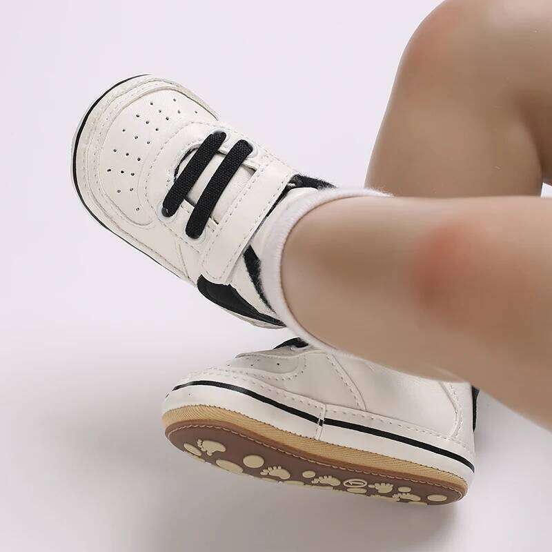 0-18M Fashion Classic Boys Girls' Spring and Autumn Rubber Sole Anti slip Casual Sports Shoes First Walking Shoe
