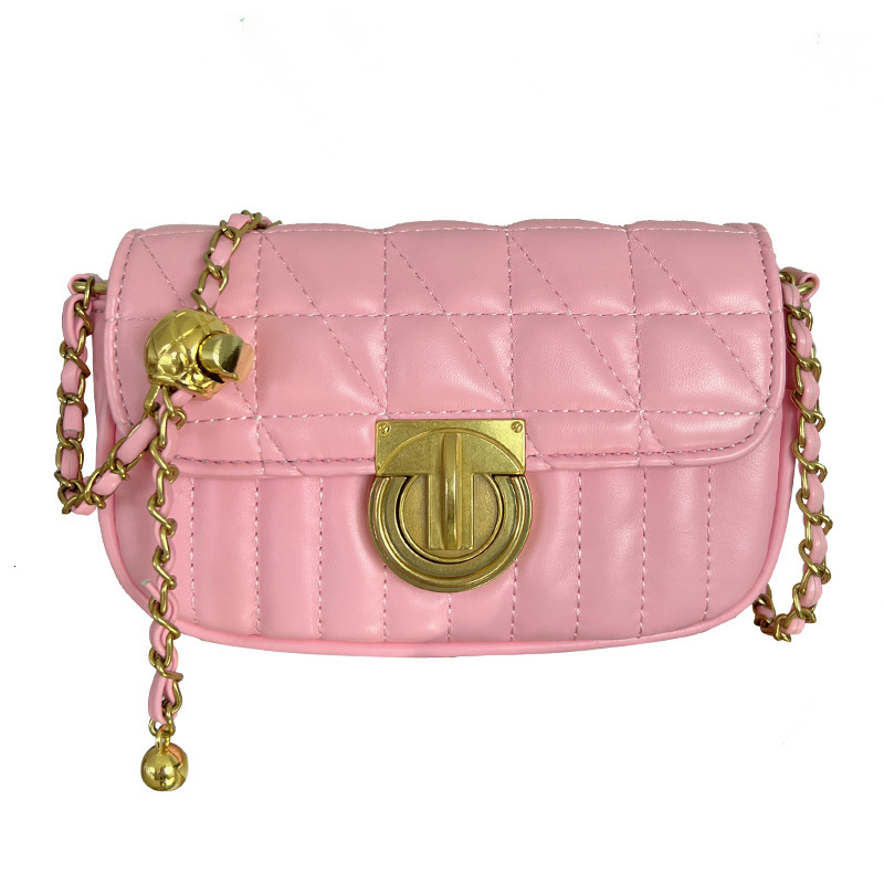 TB BHULAMTE Designer Bag High-end Simple Trendy Luxury Bag New Women's Bag Versatile Quilted Lock Chain Small Bag Single Shoulder Crossbody Small