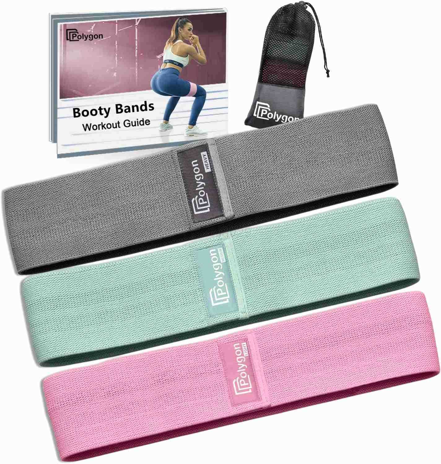 Resistance Bands for Working Out NonSlip Fabric Booty Bands for Women and Men Exercise Bands for Legs and Butt Glute Hip Workout Pilates Home Fitness 