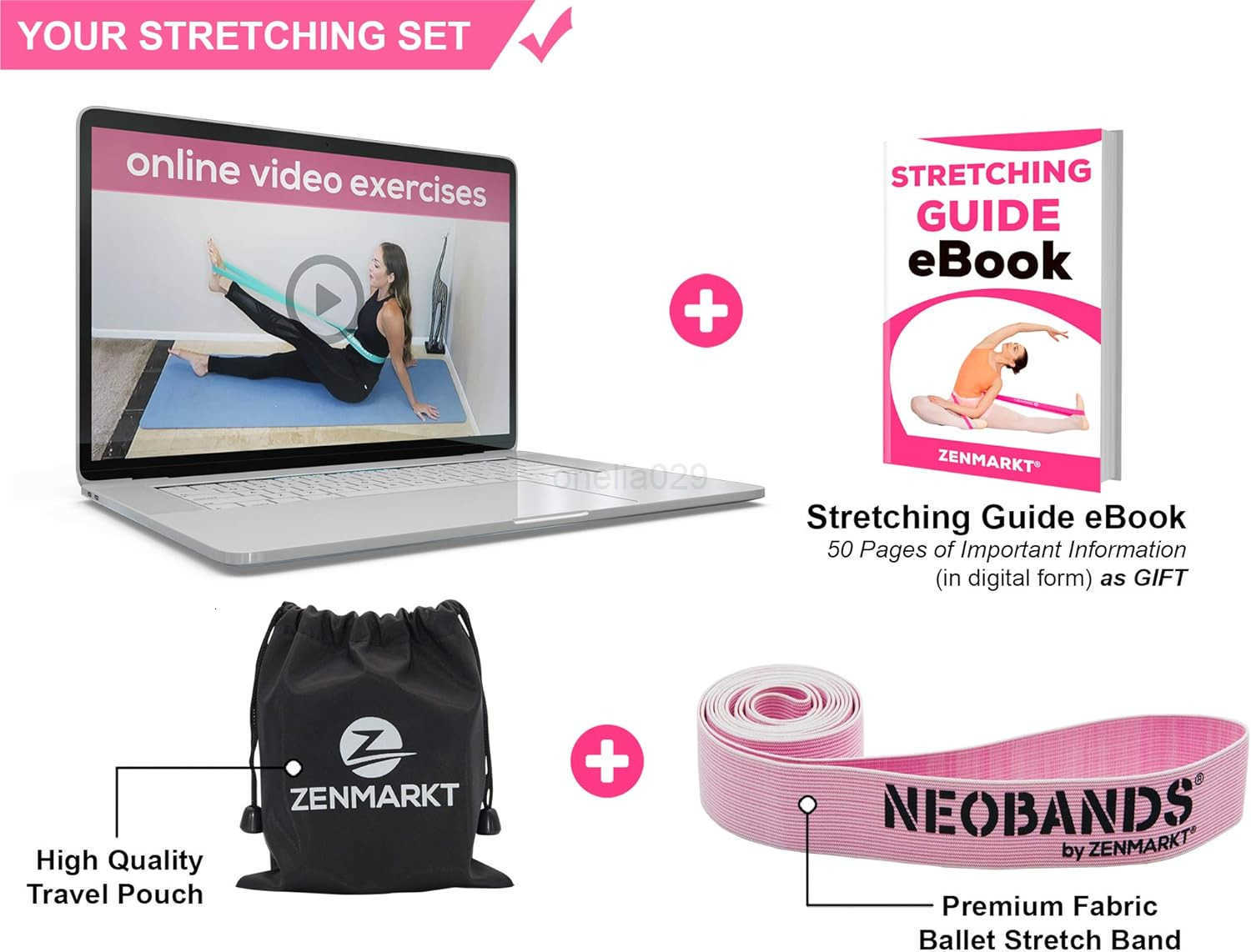 Ballet Stretch Bands for Flexibility and Strength Stretch Bands Ideal to Have as Dance Equipment in Every Competition Suitable for Gymnastics Cheerlea