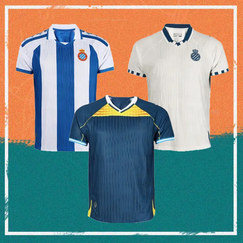 2025 2026 Espanyol Soccer Jerseys 25 26 Football Shirts Men Uniforms Kids Kits camiseta de futbol tops