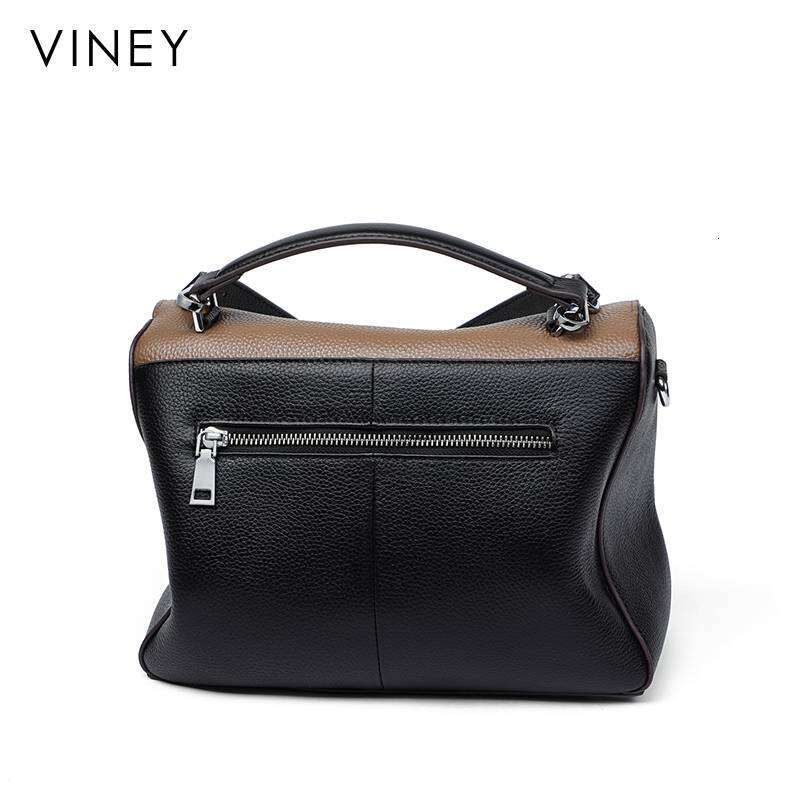 VINEY Women's 2025 New Crossbody Large Capacity Hot-Selling Fashion Hand-Held Genuine Leather Shoulder Bag