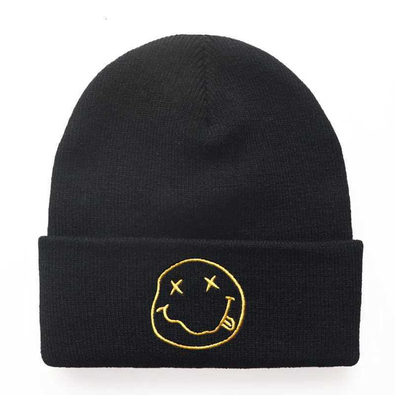 Smiling broidered Knitted Hat Cycling Mens and Wens Warm Knitted Hat Sports Cold Hat G250910