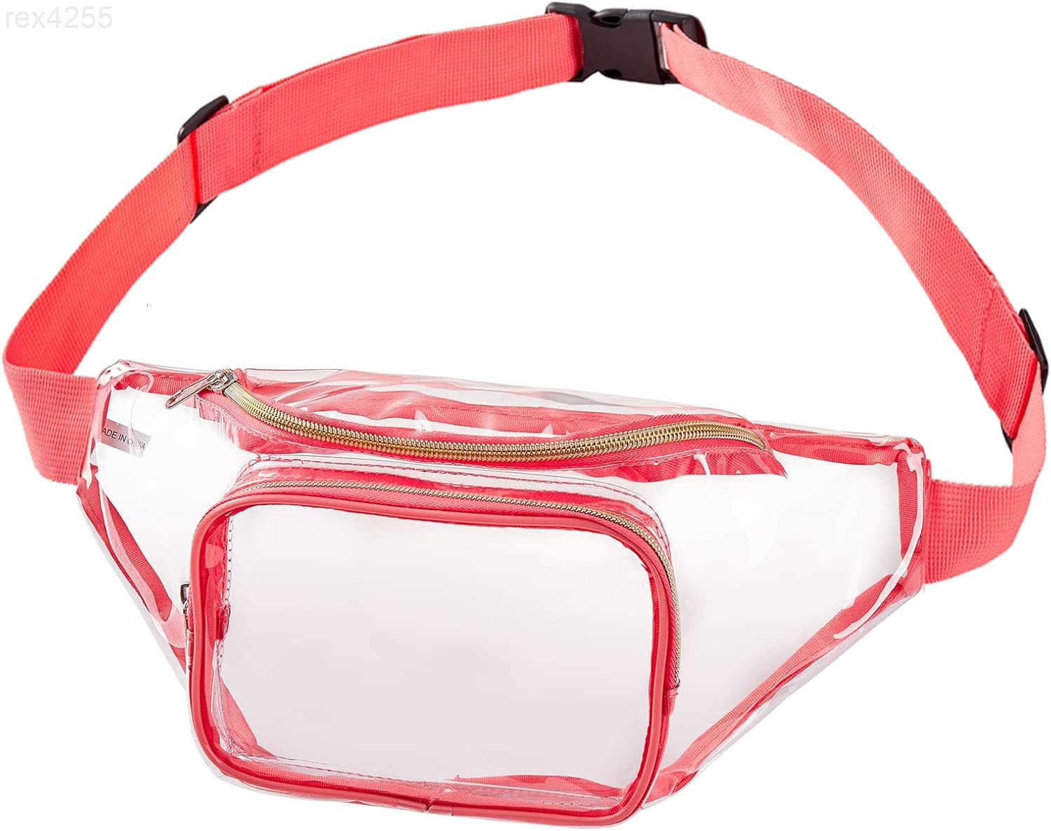 Clear Fanny PackStadium Approved Waist Pack for Festival GamesTravel and ConcertsBlackW250912