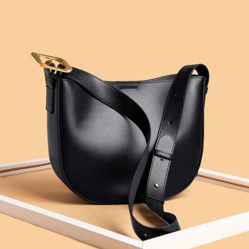 2022 Ladies Genuine Leather Bucket Handbags Designer Women Vintage Cowhide Shoulder Bags Big Capacity Female Tote Bag