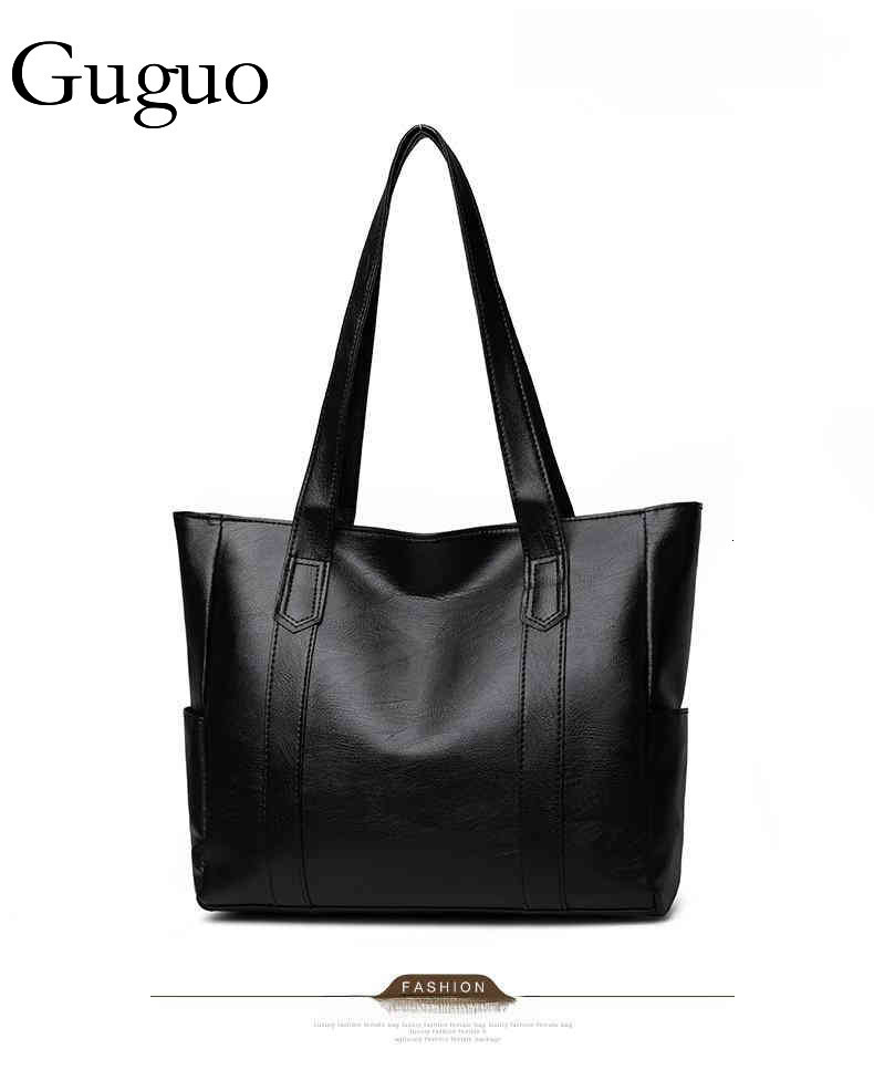 Guguo Free Shipping New Designer Bag Large Bag For Women 2025 Fashion Large Capacity Women's Bag Elegant Simple Handbag Soft Leather Texture Tote