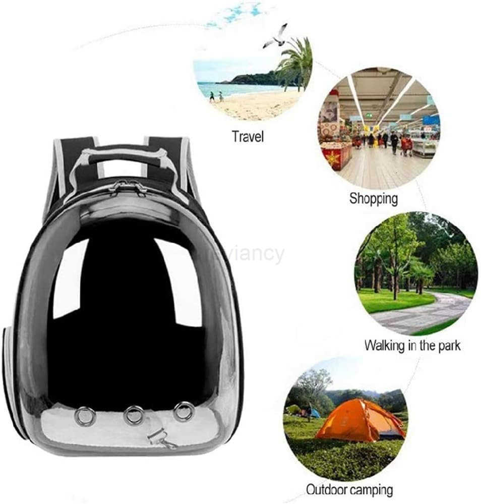 Cat Backpack CarriersPet Bubble BackpackPet Capsule KnapsackSmall Space Pet Travel BagWaterproof Breathable Pet Carrier Airline Approvedfor TravelHiW2