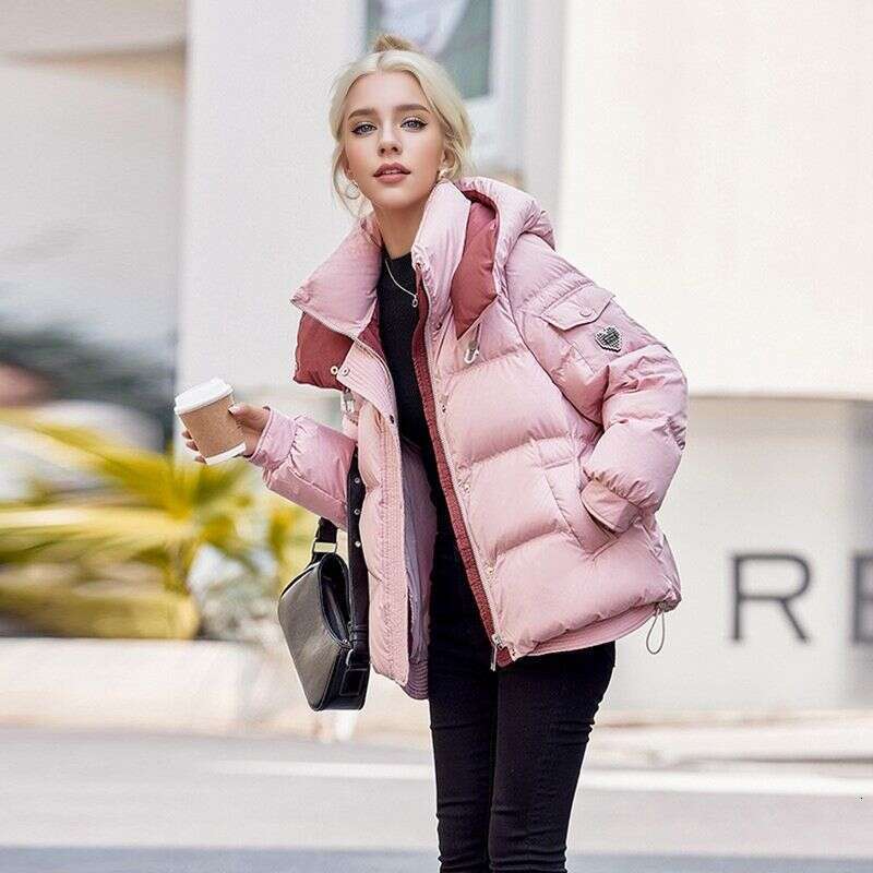 Down Women's New Short Style, Winter , Small And Thick Bread Jacket, Cotton Coat, Outerwear, Trendy