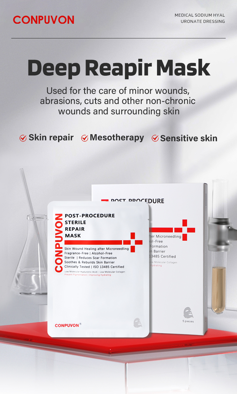 CONPUVON deep repair facial sheet mask high content H.A post procedure pro repair