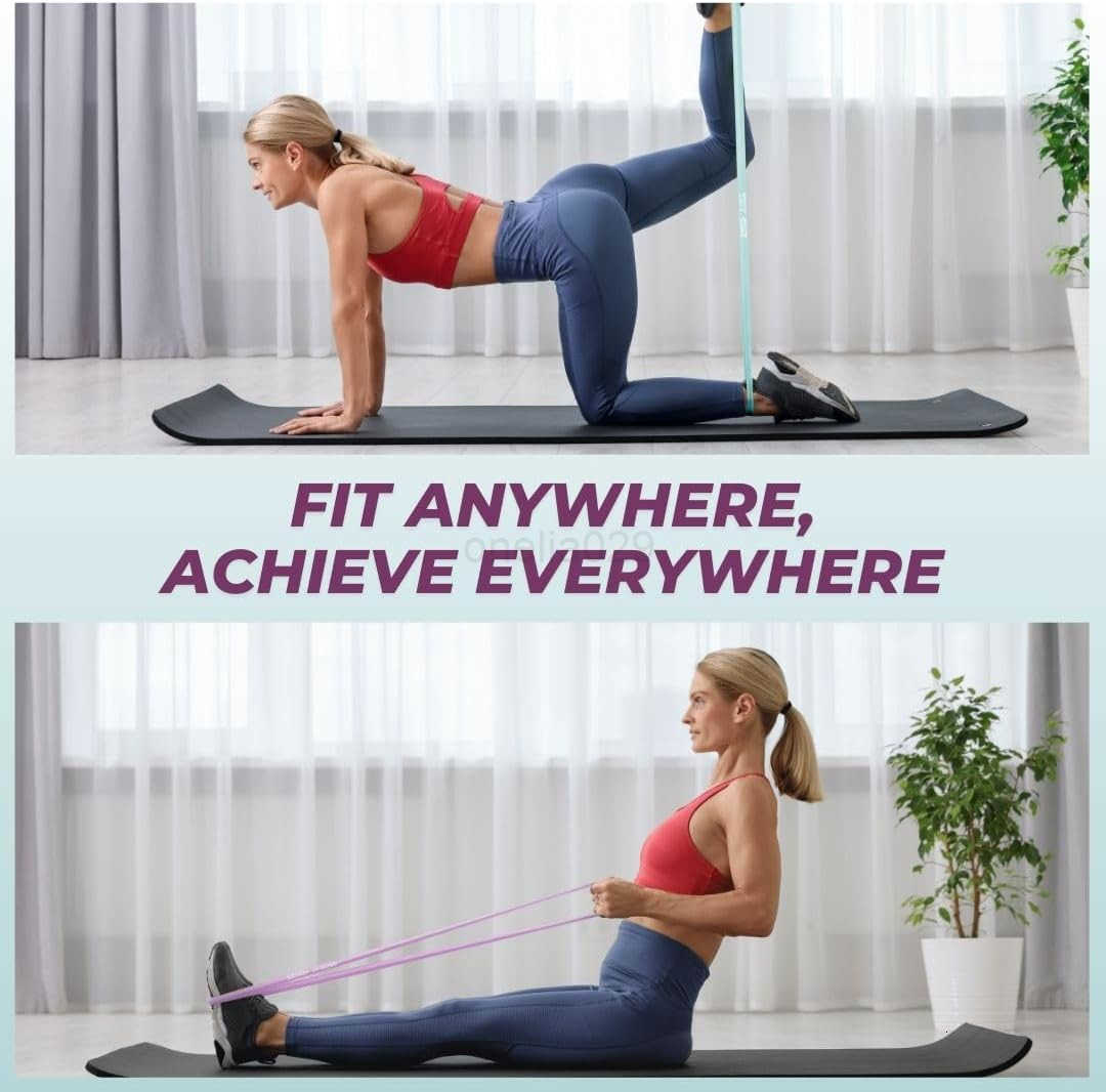 Activa Resistance Bands 1565 LBS Exercise Bands for Women Booty Bands for Exercise Pilates PullUp Glutes Resistance Bands for Working Out Workout Band