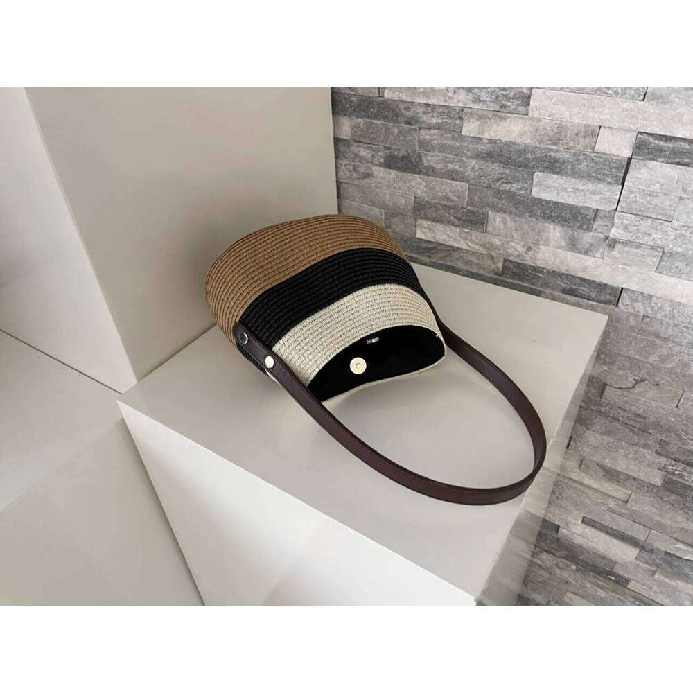 Designer Bag Tote Bag Shoulder Bag Designer Handbag Straw Woven Bag Single Shoulder Literary Bucket French Style Summer Underarm