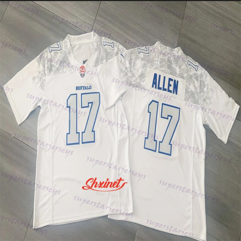 Custom Josh 17 Allen 2025 Rivalries Football Jersey Joey Bosa Gabriel Davis Miller James Cook Terrel Bernard Rasul Douglas Dawkins Cook III