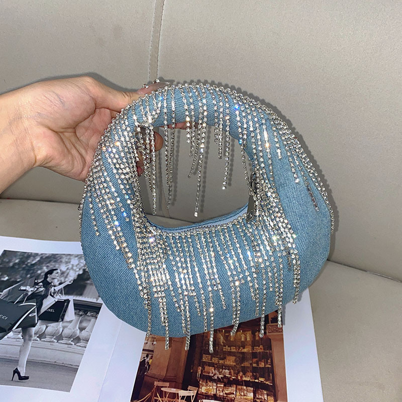 TB BHULAMTE Designer Bag Luxury Bag 2025 Circle Evening Bag Niche Design Full Diamond Dumpling Bag Handbag Women Casual Versatile Handbag Rhinestone B