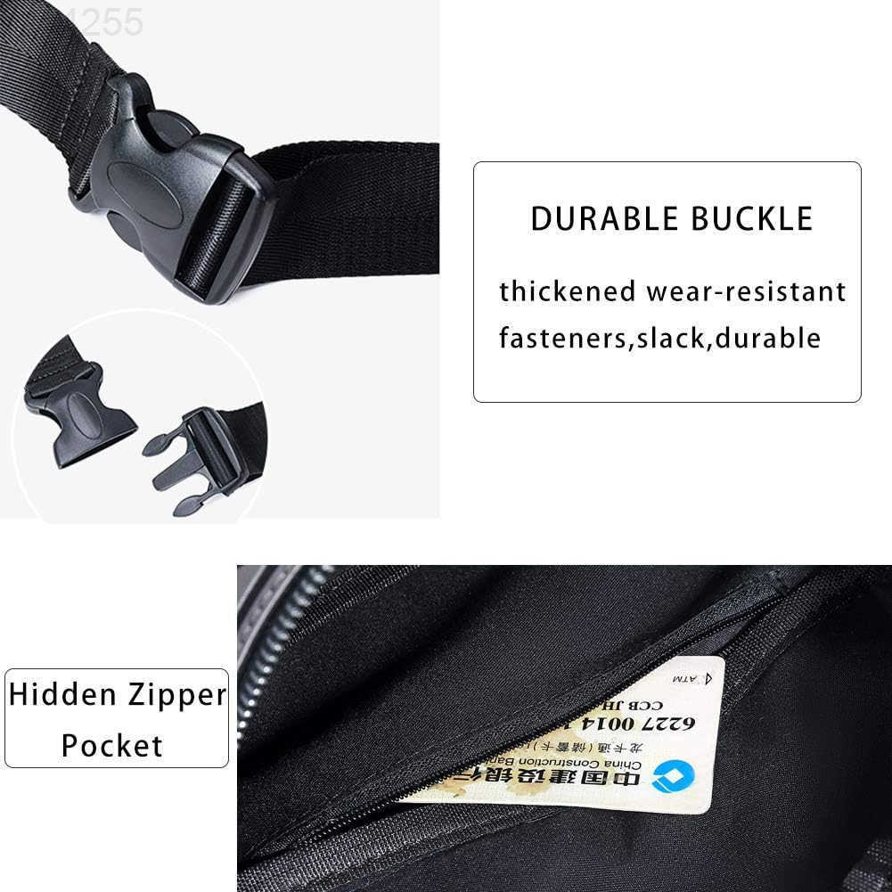 Fanny Packs for Women Men Luminous Holographic Chest Bag Geometric Waist Pack for Travel Festival Running SportsW250912