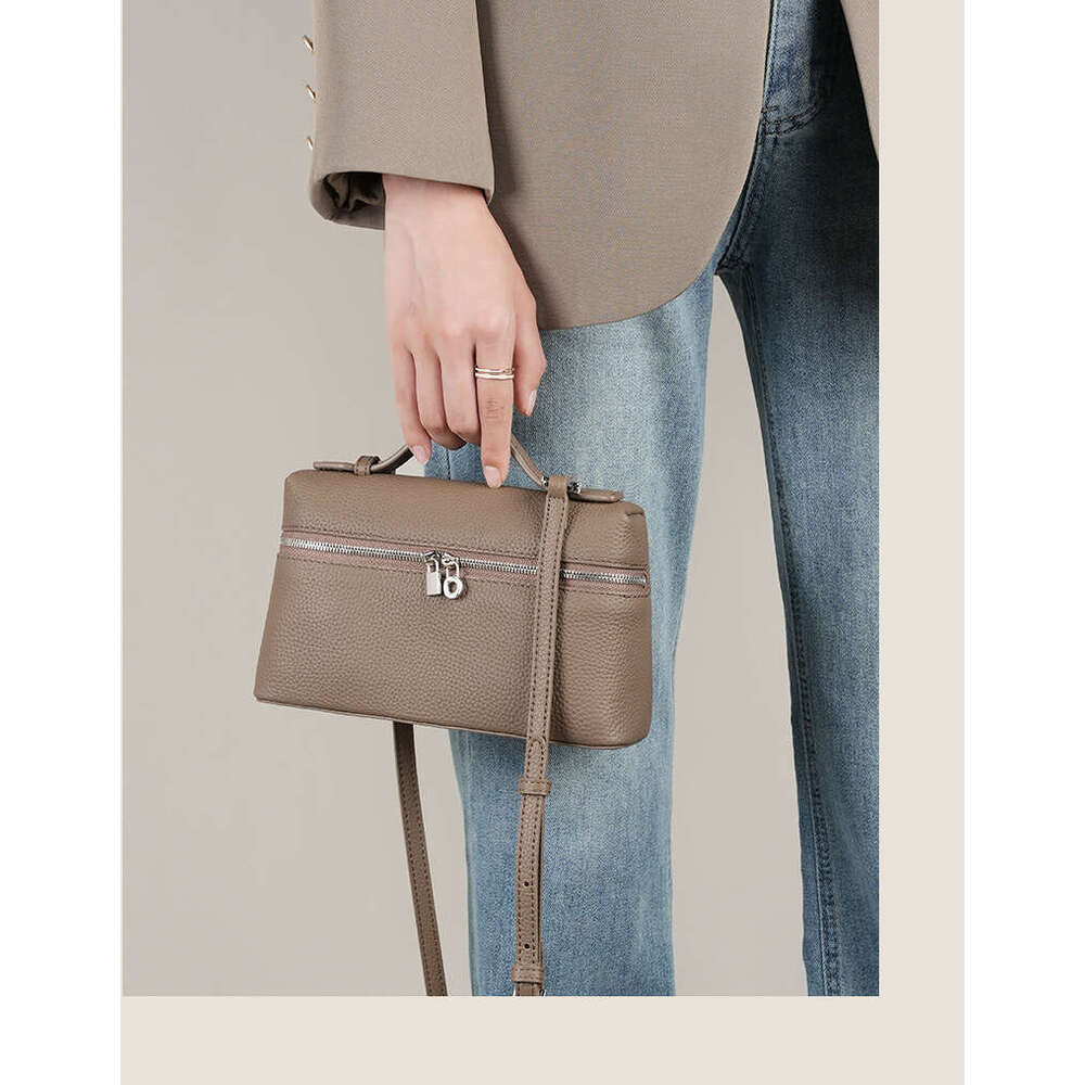 Top Layer Cowhide Lunch For Women, New Style Handheld Box Bag, Crossbody Small Bag B5