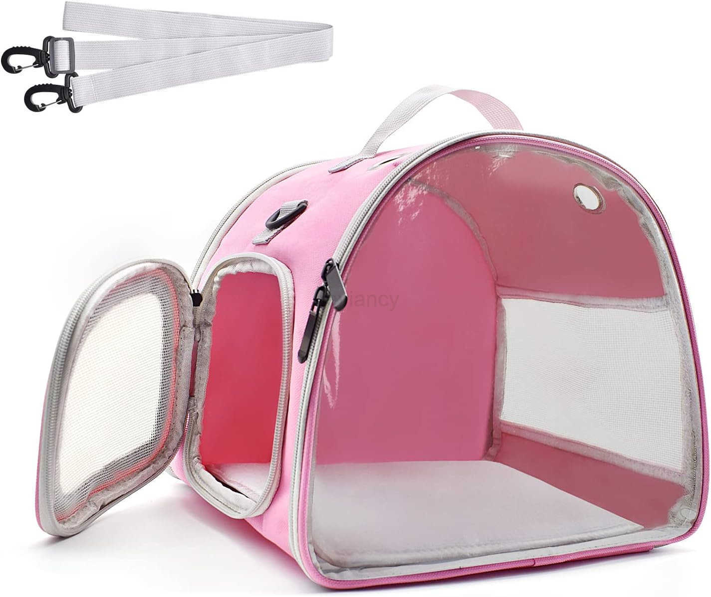 Small Animal Carrier Bag Upgraded Portable Guinea Pig Carriers Transparent Hamster Carrying Case Reptile Rat Rabbit Bearded Dragon Hedgehog Carrier Ba