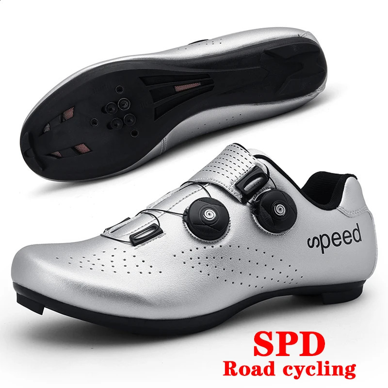 Cycling Shoes Men SPD With Lock Road Bike Racing Sports Outdoor Mountain MTB Pedal Bicycle 3747 250912