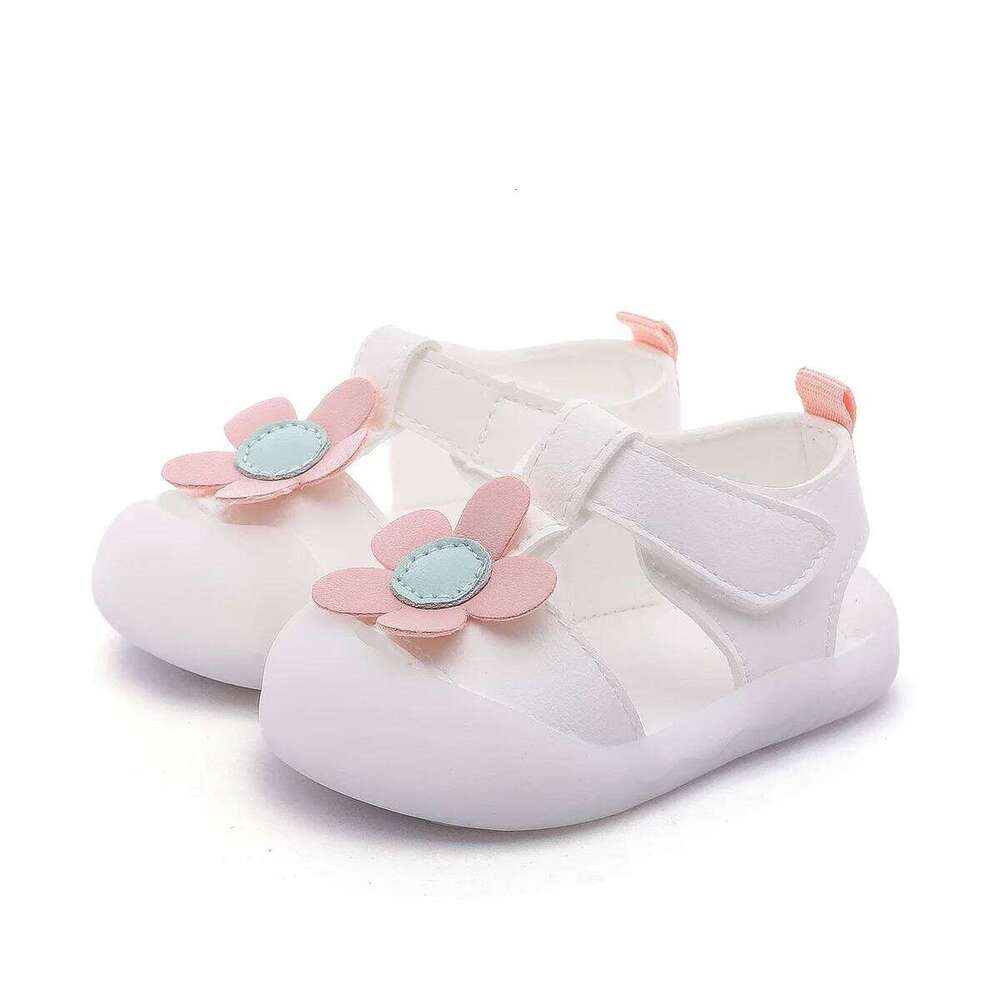 Baby Girls Flowers Sandals Rubber Sole Non-slip Summer Toddler Infant Little Kids Shoes