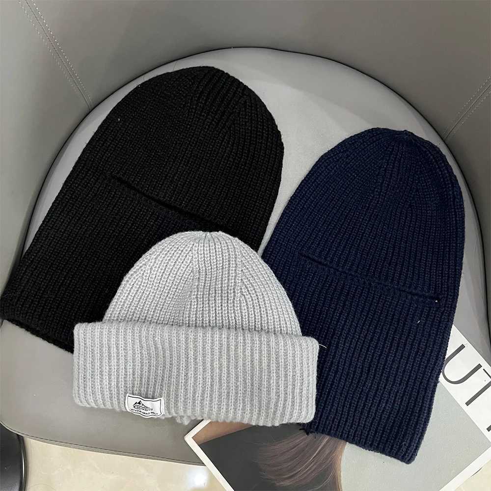 2In1 Mask Beanies Hat Men Winter clava Hats Knitted Hats Fashion Fl Face Ski Bonnet Tactical Cycling Earmuffs Knitted G250910
