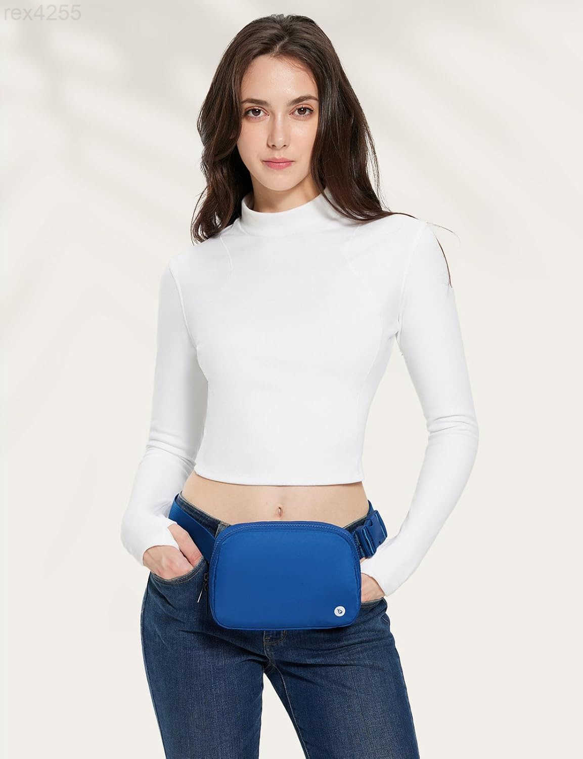 Fanny Pack for Women Belt Bag Water Resistant Fashion Crossbody Waist Packs Adjustable Strap Black 1LW250912